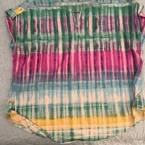 Calvin Klein XLarge blouse with button tabs